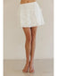 FLORAL EMBROIDERED MINI SKIRT - Las Olas