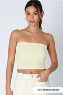 FLORAL LACE TUBE TOP - Las Olas