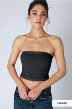 FLORAL LACE TUBE TOP - Las Olas