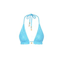 FRILL HALTER BRALETTE BIKINI TOP - Las Olas