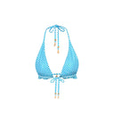 FRILL HALTER BRALETTE BIKINI TOP - Las Olas