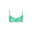 GATHERED MINI CROP BIKINI TOP - Las Olas