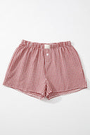 HIGH WAIST PLAID SHORTS - Las Olas