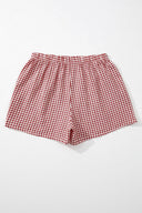 HIGH WAIST PLAID SHORTS - Las Olas