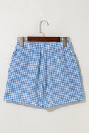 HIGH WAIST PLAID SHORTS - Las Olas