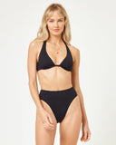 Isa Bikini Top - Black - Las Olas