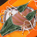 LACE STITCH RING TIE BIKINI BOTTOM - Las Olas