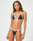 Levy Bikini Bottom - Black - Cream - Las Olas