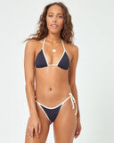 Levy Bikini Bottom - Black - Cream - Las Olas