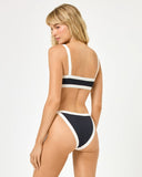 Mackenzie Bikini Bottom - Black - Cream - Las Olas