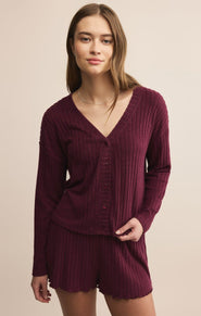 MARA RIB CARDIGAN - Las Olas