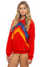 MOUNTAIN STITCH CHEVRON PULLOVER HOODIE RELAXED - Las Olas