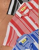 MULTI STRIPE LEISURE STRETCH BUTTONUP - Las Olas