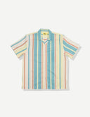 PASTEL STRIPE LEISURE STRETCH BUTTONUP - Las Olas