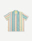 PASTEL STRIPE LEISURE STRETCH BUTTONUP - Las Olas
