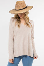 PINCH TOP PALM BRAID HAT - Las Olas