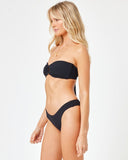 Rocky Bikini Bottom - Ribbed Black - Las Olas
