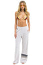 RUGBY STITCH WIDE LEG POCKET SWEATPANT - Las Olas