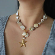 SEASIDE SHELL NECKLACE - Las Olas