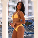 SIMPLE STRAP HALTER BIKINI TOP - Las Olas