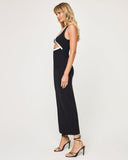 Steph Dress - Black - Cream - Las Olas
