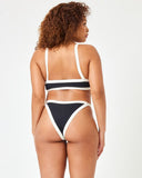 Taylor Bikini Top - Black - Cream - Las Olas