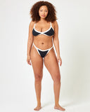 Taylor Bikini Top - Black - Cream - Las Olas