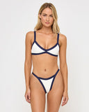 Taylor Bikini Top - Midnight - Cream - Las Olas