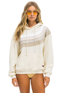 WAVE STRIPE 4 - PULLOVER HOODIE RELAXED - Las Olas