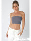 WIDE RIBBED TUBE TOP - Las Olas