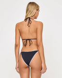 Zahra Bikini Bottom - Black - Cream - Las Olas