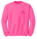 PINK 80s LOGO CREWNECK SWEATER - Las Olas