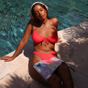 RUCHED UNDERWIRE BRA TOP - Las Olas